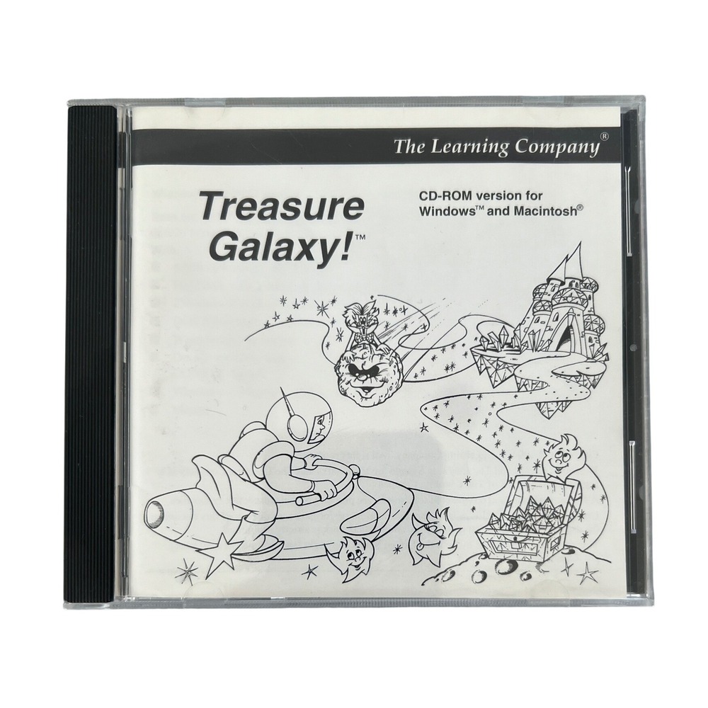 Treasure Galaxy! The Learning Company PC Mac CD-ROM 1994 Educational Game